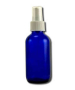 Lotus Light Empty Blue Glass Spray Bottle, 4 oz.