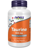 NOW Foods Taurine 500 mg - 100 Veg Capsules