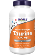 NOW Foods Taurine, Double Strength 1000 mg - 250 Veg Capsules