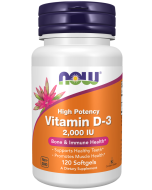 NOW Foods Vitamin D-3 2000 IU - 120 Softgels