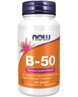 NOW Foods Vitamin B-50 - 100 Tablets