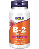 NOW Foods Vitamin B-2 100 mg - 100 Veg Capsules