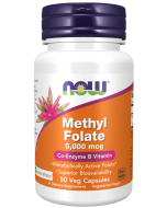 NOW Foods Methyl Folate 5000 mcg - 50 Veg Capsules
