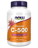 NOW Foods Vitamin C-500 Cherry Chewable - 100 Tablets