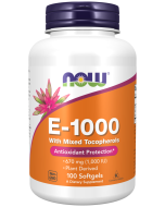 NOW Foods Vitamin E-1000 Mixed Tocopherols - 100 Softgels