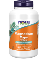 NOW Foods Magnesium 400 mg - 180 Veg Capsules