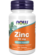 NOW Foods Zinc 50 mg - 100 Tablets