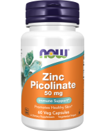 NOW Foods Zinc Picolinate 50 mg - 60 Veg Capsules