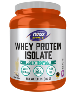 NOW Foods Whey Protein Isolate, Creamy Vanilla Powder - 1.8 lbs.