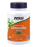 NOW Foods Chlorella 500 mg, Organic - 200 Tablets