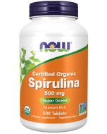 NOW Foods Spirulina 500 mg, Organic - 500 Tablets