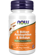 NOW Foods 8 Billion Acidophilus & Bifidus - 60 Veg Capsules