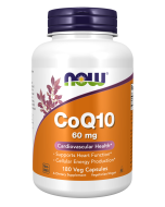 NOW Foods CoQ10 60 mg - 180 Veg Capsules