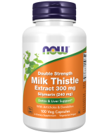 NOW Foods Milk Thistle Extract, Double Strength 300 mg - 100 Veg Capsules