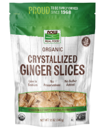 NOW Foods Ginger Slices, Crystallized & Organic - 12 oz.
