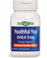 Nature's Way Youthful You DHEA 5 mg, 60 Vcapsules