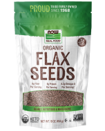 NOW Foods Flax Seeds, Organic - 16 oz.
