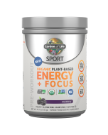 Garden of Life SPORT Organic Plant-Based Energy + Focus, Blackberry Flavor, 15.3 oz.