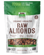 NOW Foods Almonds, Organic, Raw & Unsalted