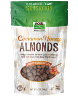 NOW Foods Almonds, Cinnamon Honey - 12 oz.