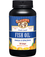 Barlean's Fresh Catch Orange Flavor Fish Oil, 250 Softgels