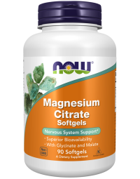 NOW Foods Magnesium Citrate - 90 Softgels