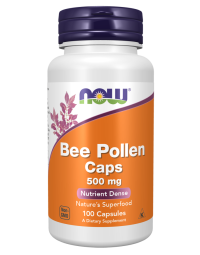 NOW Foods Bee Pollen 500 mg - 100 Capsules