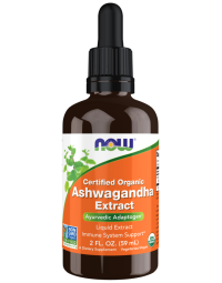 NOW Foods Ashwagandha Extract Liquid, Organic - 2 fl. oz.