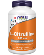 NOW Foods L-Citrulline 750 mg - 180 Capsules