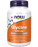 NOW Foods Glycine 1000 mg - 100 Veg Capsules