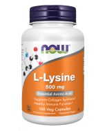 NOW Foods L-Lysine 500 mg - 100 Veg Capsules