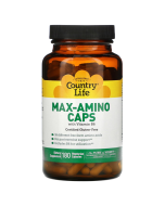 Country Life Max-Amino Caps with Vitamin B6 - Front view