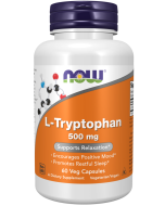 NOW Foods L-Tryptophan 500 mg - 60 Veg Capsules