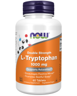 NOW Foods L-Tryptophan, Double Strength 1000 mg - 60 Tablets