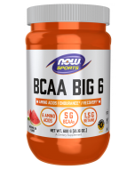 NOW Foods BCAA Big 6 Powder, Watermelon Flavor - 600 g