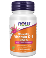 NOW Foods Vitamin D-3 5000 IU - 120 Chewables