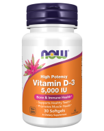 NOW Foods Vitamin D-3 5000 IU - 30 Softgels