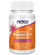 NOW Foods Vitamin D-3 10,000 IU - 240 Softgels