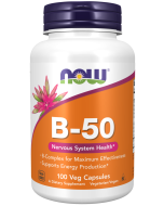 NOW Foods Vitamin B-50 mg - 100 Veg Capsules