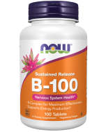 NOW Foods Vitamin B-100 Sustained Release - 100 Tablets