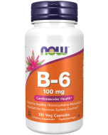 NOW Foods Vitamin B-6 100 mg - 100 Veg Capsules