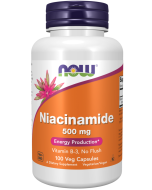 NOW Foods Niacinamide (B-3) 500 mg - 100 Veg Capsules