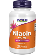 NOW Foods Niacin 500 mg - 100 Veg Capsules