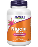 NOW Foods Niacin 500 mg - 250 Tablets