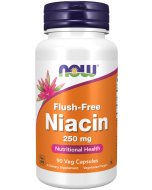 NOW Foods Flush-Free Niacin 250 mg - 90 Veg Capsules