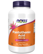 NOW Foods Pantothenic Acid 500 mg - 250 Veg Capsules