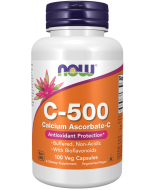 NOW Foods Vitamin C-500 Calcium Ascorbate-C - 100 Veg Capsules