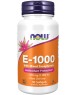 NOW Foods Vitamin E-1000 Mixed Tocopherols - 50 Softgels