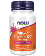 NOW Foods MK-7 Vitamin K-2 100 mcg - 60 Veg Capsules