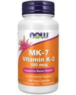 NOW Foods MK-7 Vitamin K-2 100 mcg - 120 Veg Capsules